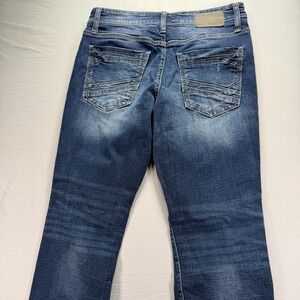 BKE Jeans Mens 32x32 Blue Jake Straight Leg Stretch Western Rodeo Cowboy Denim